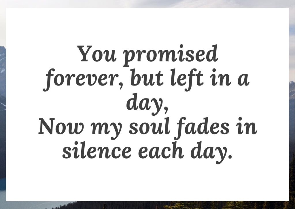 2 line heart broken shayari in english