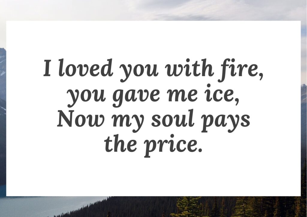 2 line heart broken shayari in english