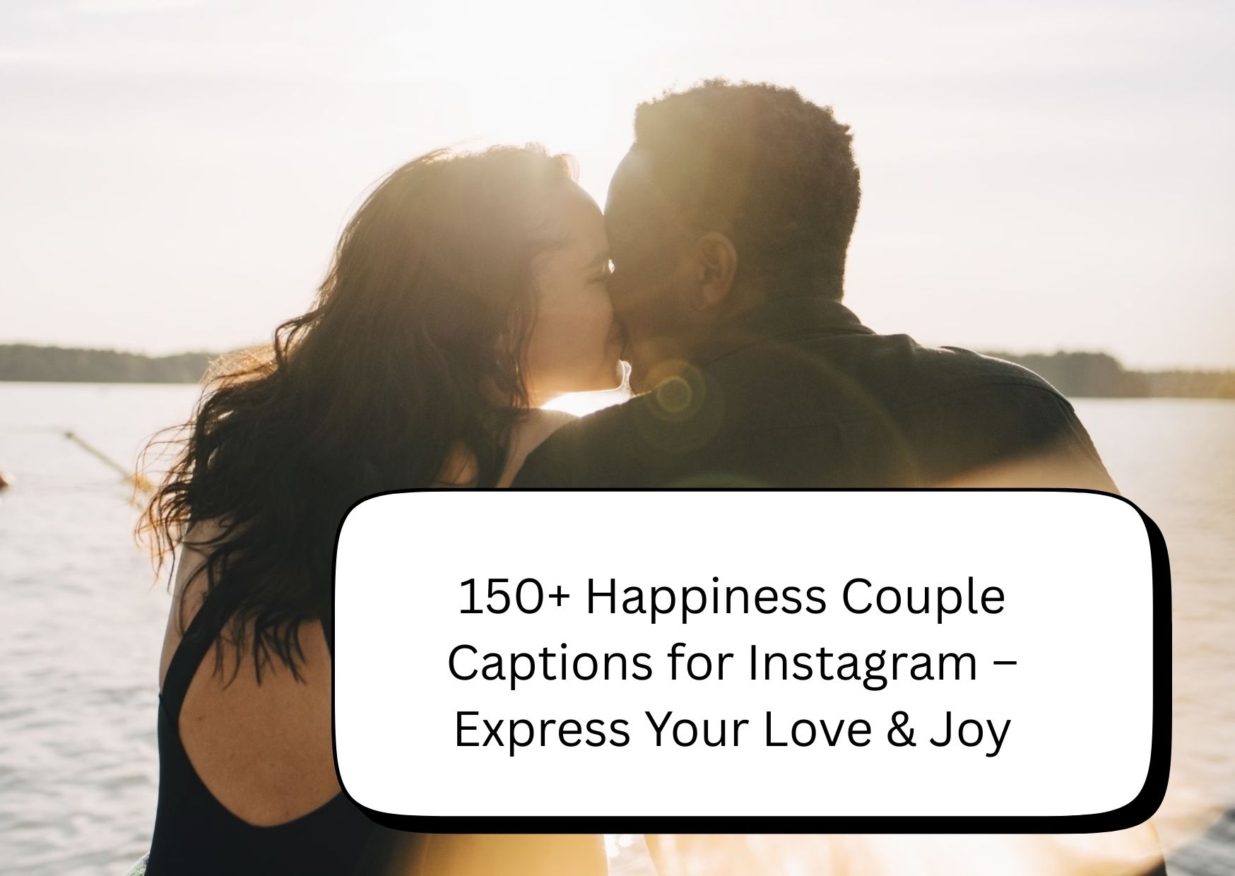 happiness couple caption