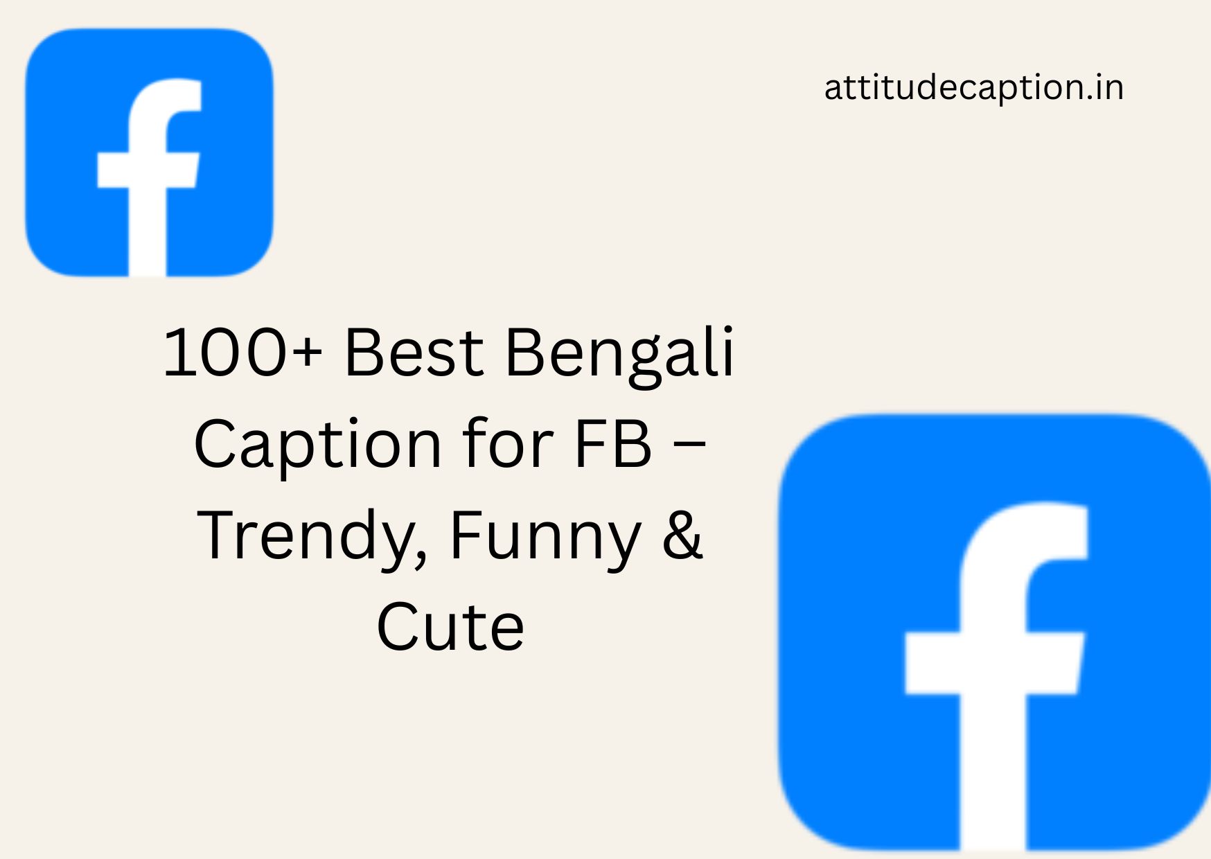 bengali caption for fb