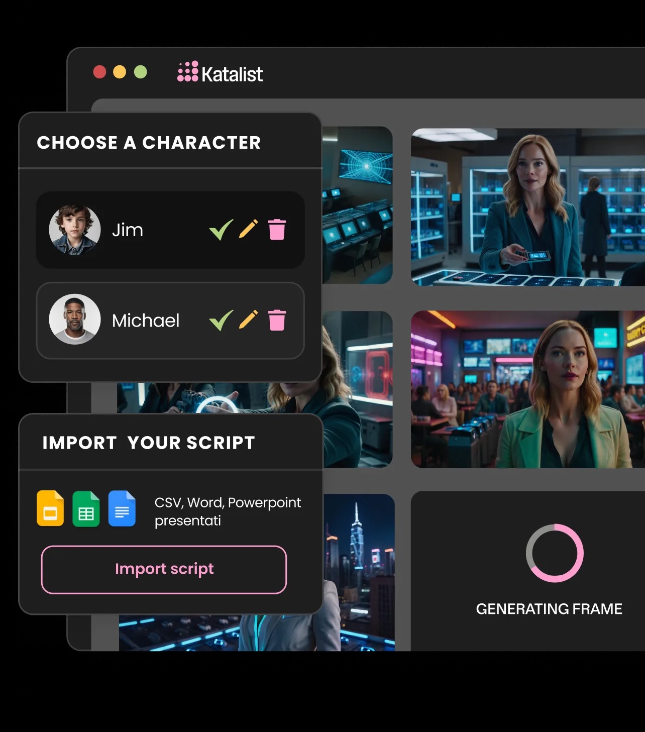 Storyboarding Your Speech with AI Assistance