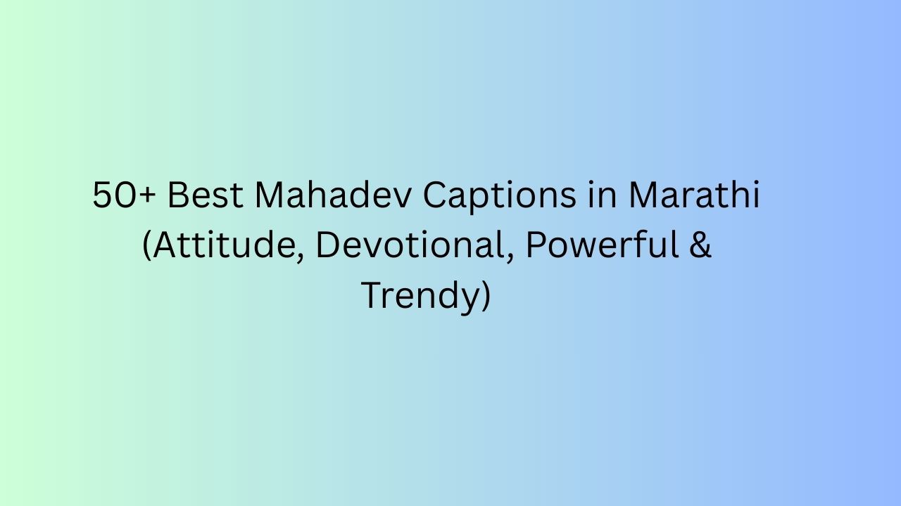 mahadev caption in marathi