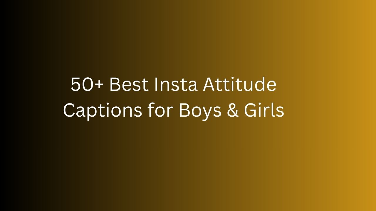 insta attitude caption